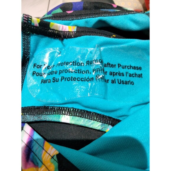 Speedo Women's One-piece Bathing Suit Size Small (28) Multi-colored Open Back - Picture 6 of 7